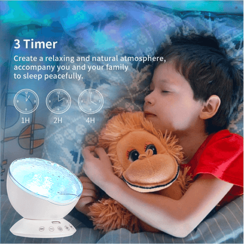 Sensory Night Light for Autism - Calming Sensory LED Projector for Kids